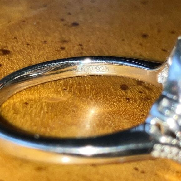 Genuine Orange Mystic Topaz Sterling Silver Ring Size 8 - Picture 5 of 8